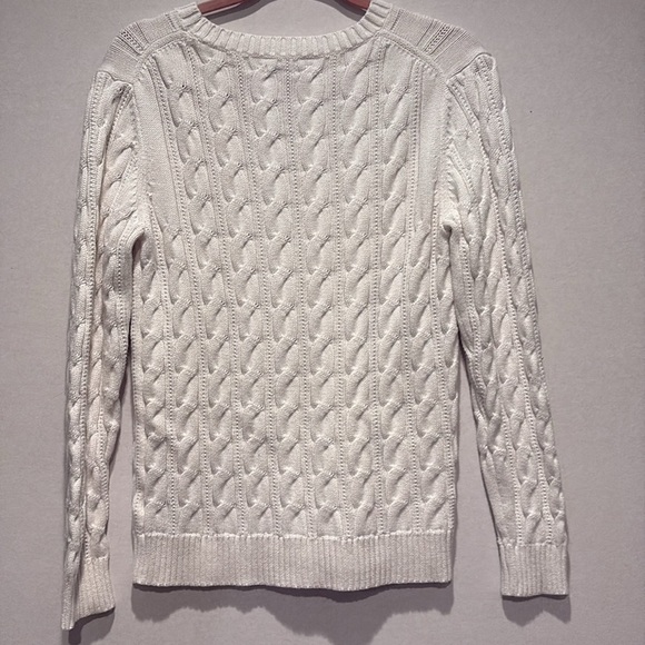 Amazon Essentials - Women's Cabin Knit Sweater - white. Size Medium - Picture 7 of 10